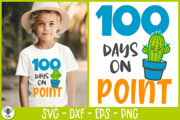 100 Days on Point SVG Cactus SVG