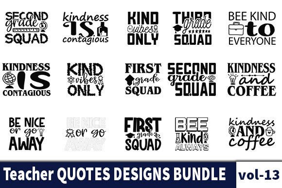 15 Teacher Quotes Designs Bundle