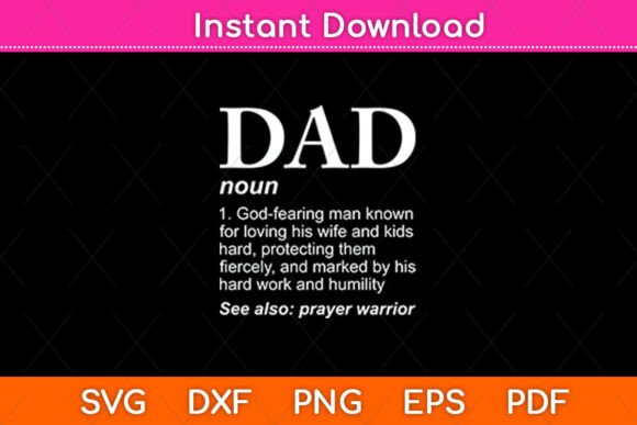 DAD Definition Father s Day Daddy Svg