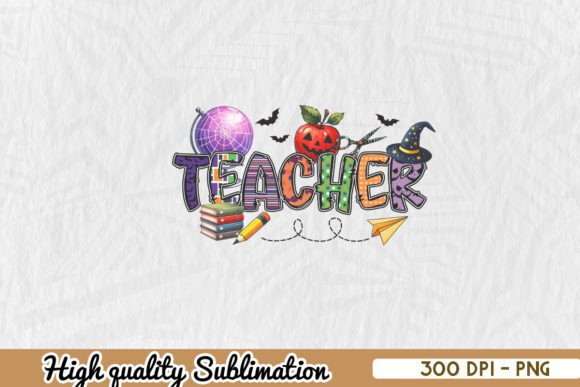 Fall Teacher Thanksgiving Pumpkin PNG Graphics