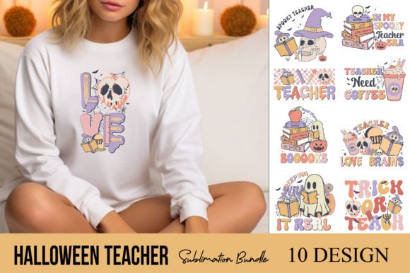 Halloween Teacher Sublimation Bundle
