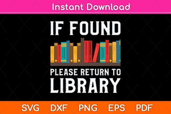 If Found Please Return to Library Svg