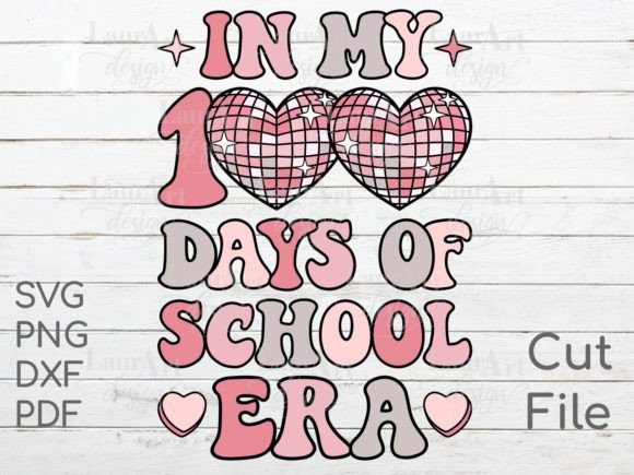In My 100 Days of School Era Retro Groov: A Graphics & Crafts Asset for Content Creators