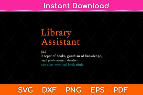 Library Assistant Definition Svg Design