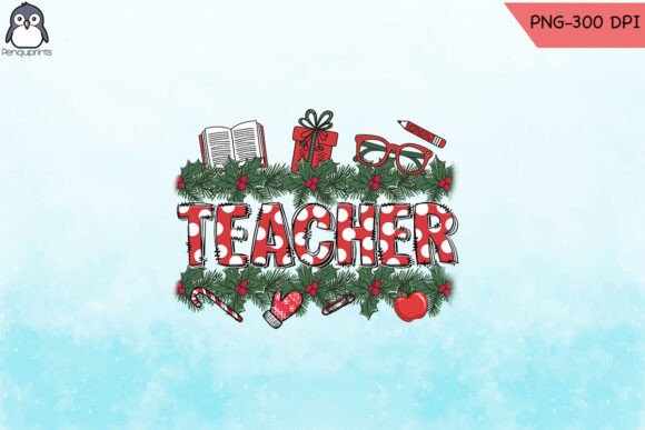 Merry Happy Christmas Teacher PNG