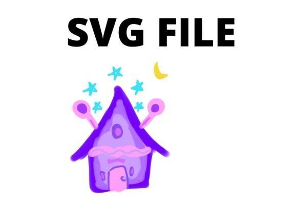 Pink Purple Fairy House Svg Craft Pod Fi
