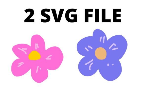 Pink Purple Flower SVG Craft Pod