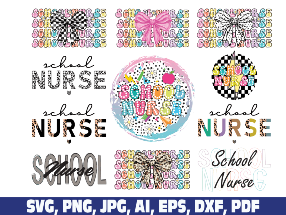 School Nurse Retro Vintage Dalmatian Png